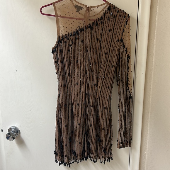 NBD Zintia Embellished Mini Dress in Black EUC flaw - Picture 8 of 10